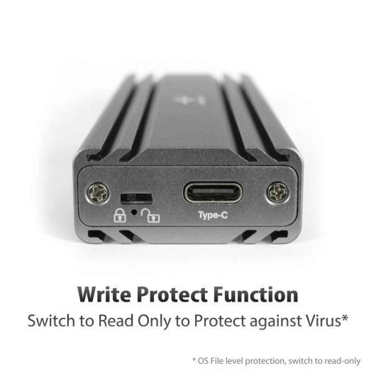 Vantec NST-206C3-SG NexStar SX M.2 NVMe SSD To USB 3.1 Gen 2 Type C Enclosure - Image 2 of 4