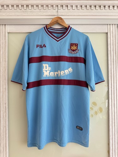 Vintage West Ham United 2001-2002 Away Soccer Jersey Football Kit Shirt Size L