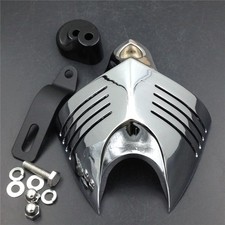 Chrome Twin Horn Cover Cowbell For 1992-2020 Harley Davidson Motorcycles Chrome Twin Horn Cover Cowbell For 1992-2020 Harley Davidson Motorcycles