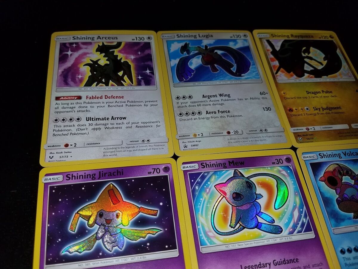 Shining Mew, Arceus, Ho-Oh, Rayquaza, Lugia, Celebi, Jirachi Shining Mew, Arceus, Ho-Oh, Rayquaza, Lugia, Celebi, Jirachi