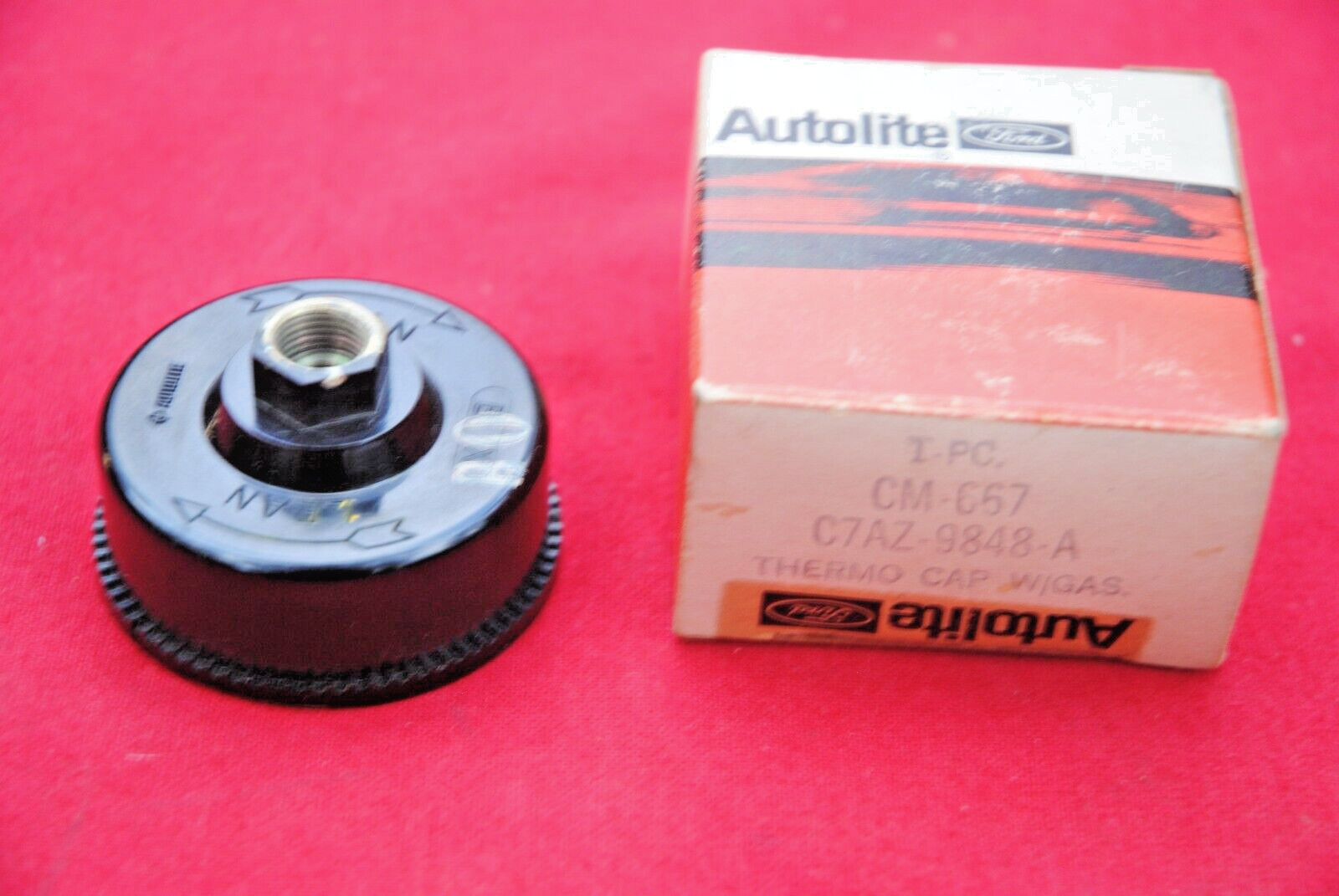 67 68 NOS FORD MUSTANG  SHELBY 4V CARBURETOR CHOKE  CAP C7AZ 9848 A AUTOLITE
