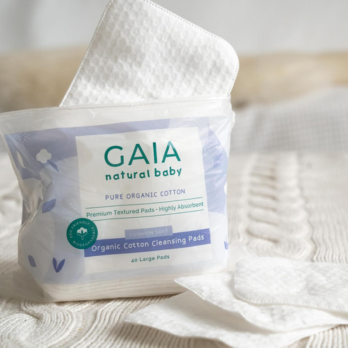 GAIA Natural Baby Organic Cotton Cleansing Pads 40 Pack - Picture 5 of 12