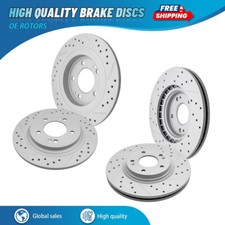 For 2020 2021 2022 Hyundai Sonata Kia K5 Front Rear Drilled Disc Brake Rotors