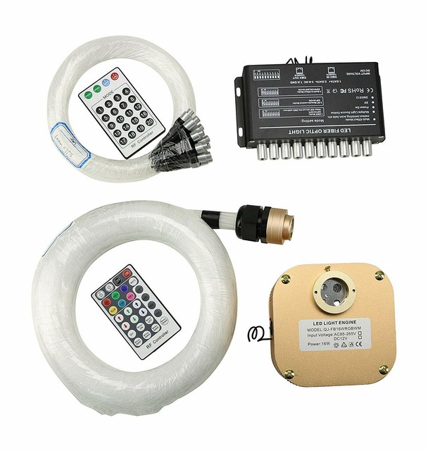 16w Rgbw Twinkle Led Fiber Optic Star Ceiling Light Kit Shooting