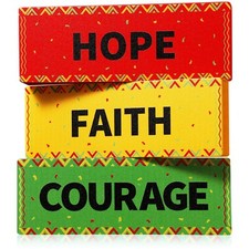 Faccito 3 Pcs Juneteenth Decorations Wooden June 19th Freedom Day Centerpiece...