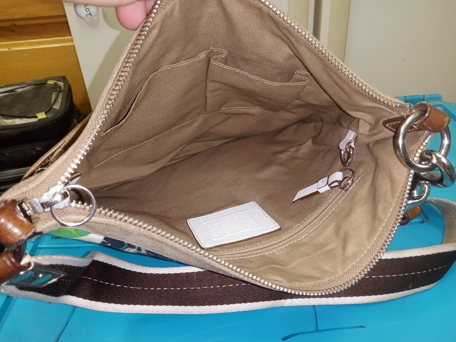 Coach Hampton Spring Patchwork Multi-color Dual H… - image 10