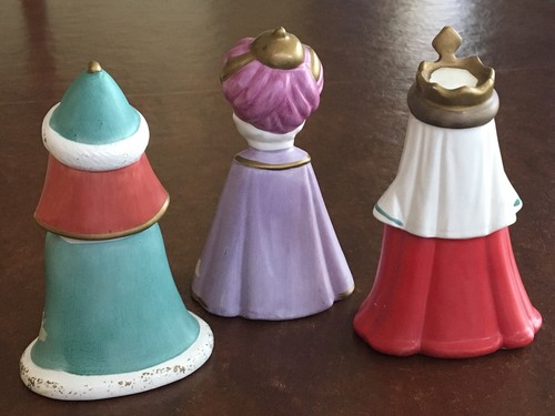 RAR Vintage Josef Original 3er Set Könige Weise Männer Weihnachtsfiguren - Bild 6 von 12