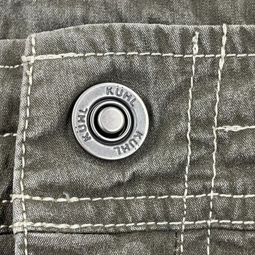 Kuhl Shorts Men 38 Gray Rambler Patina Dye Utility Hiking Adult Cotton Nylon - Picture 14 of 16
