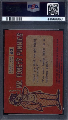 1960 Leaf Foney Ads #62 Killette Safety Blades PSA 7 - Picture 2 of 2