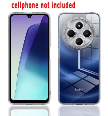 Crystal Clear Phone Case Made of TPU and PC Materials for Xiaomi Poco M7 5G USA