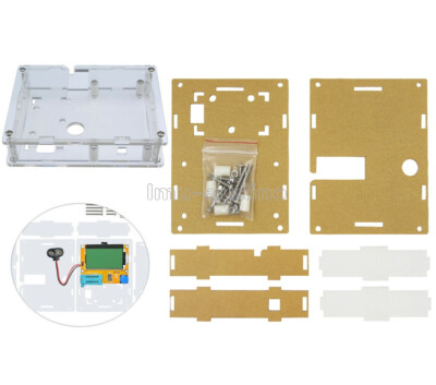 Clear Acrylic Case Shell Housing For LCR-T4 Transistor Tester ESR SCR/MOS PNP