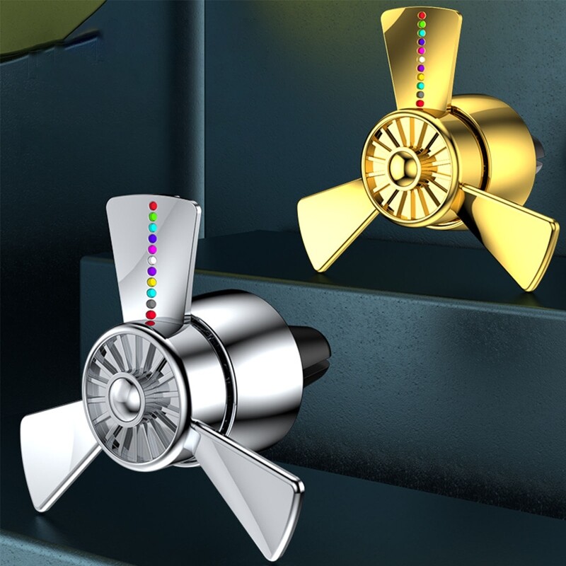 Propeller Car Air Fresheners Auto Fresheners Vent Clips With LED Light