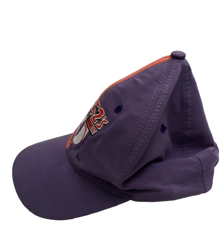 De colección Años 90 B 52 Liga Americana de Béisbol SnapBack Gorra Gorra Naranja Púrpura RARA - Imagen 9 de 11