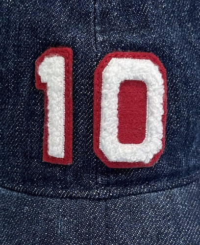 Neu J.Crew Varsity Baseball marineblau Denim Mütze Neu mit Etikett Einheitsgröße - Bild 2 von 7