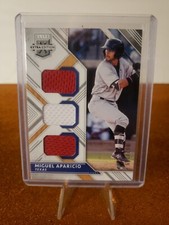 Miguel Aparicio 2018 Elite Extra Edition Triple Jersey Card #TM-MA Serial #D/149