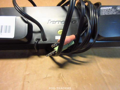 IBM LENOVO ThinkVision Flat Monitor SOUNDBAR SPEAKERS 45K1600 45K1262 EXCL PSU - Afbeelding 2 van 3