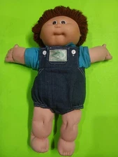 Vintage 1982 Cabbage Patch Boy Doll  W/ Original Clothing Rare! W CPK Overalls 