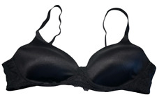 Sweet Nothings By Maidenform Bra Womens 38C Black Wirefree Lightly Lined Lace