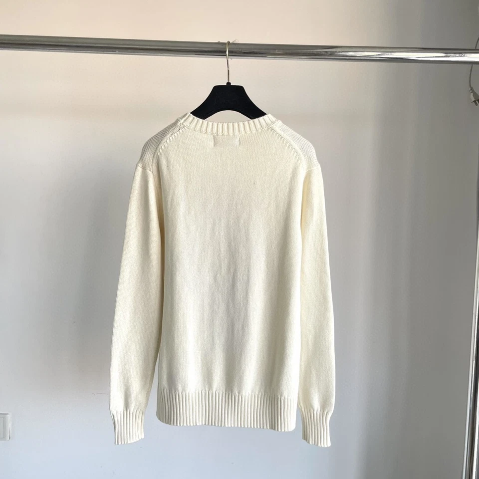 Polo Ralph Lauren Polo OSO Tejido BLANCO Suéter Jersey ALGODÓN MUJER M Nuevo Foto 2 de 4