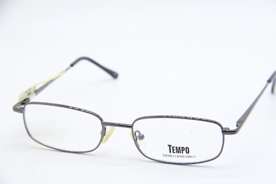 TEMPO MM 5032 GUNMETAL BLACK AUTHENTIC EYEGLASSES FRAMES 50-19