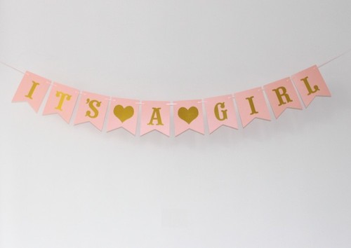 Baby Shower Banner Bunting Garland Boy Or Girl Hanging Photo Prop Party Decor - Picture 20 of 60