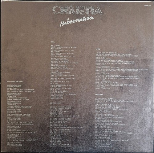 LP 33 Chrisma – Hibernation Italy 1979 Polydor – 2448 086 Krisma - Picture 4 of 7