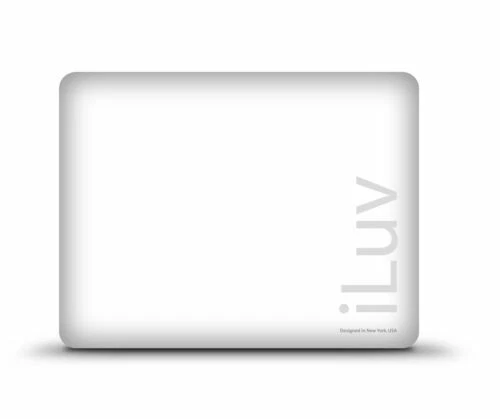 ILuv Blanco de silicona/gel/goma lector electrónico y Tablet Teclado Estuches, Fundas y folios