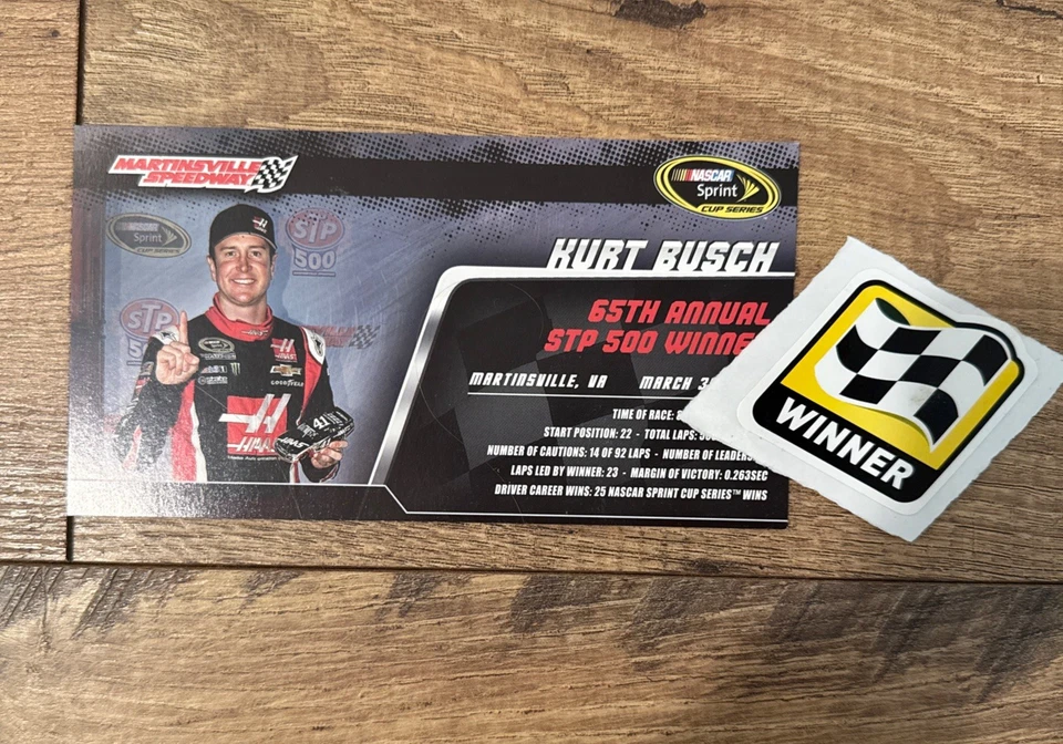 Kurt Busch #41 2014 Haas Automation Martinsville ganar escala 1:24 1 de 1549 Foto 4 de 4