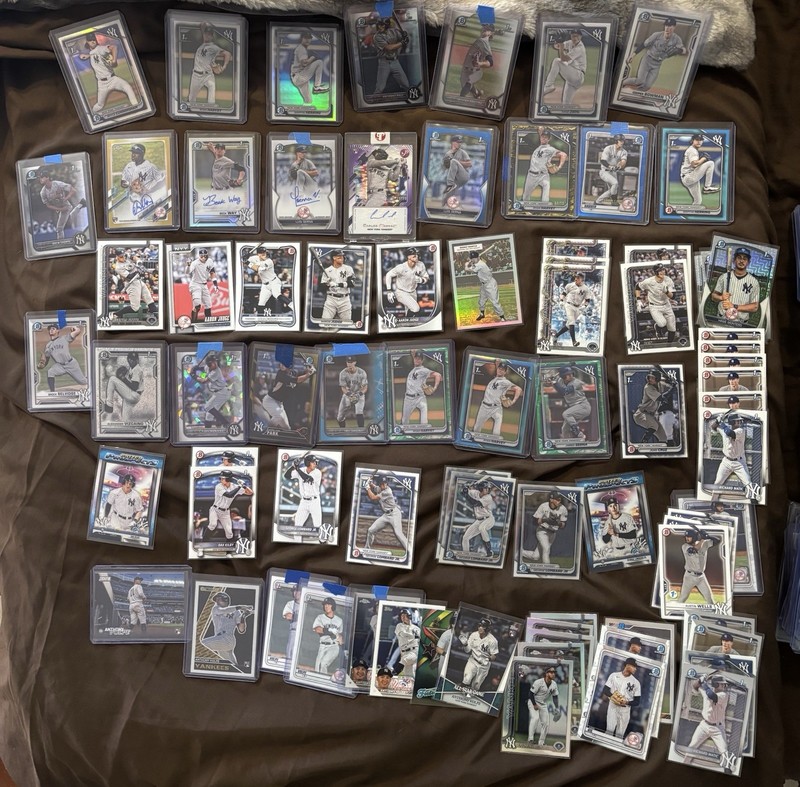 New York Yankees Lot of 80 Cards-4 autos, 4 #d, Judge, Ben Rice-Bowman Prospects