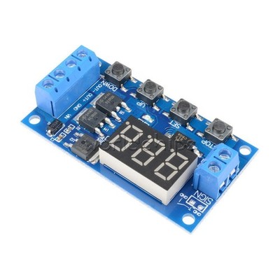 Dual MOS 5-36V Control Delay Relay Trigger Cycle Timing 12V 24V On/ Off Switch #