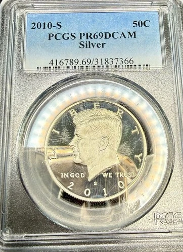 2010-S Kennedy Half Dollar 90% Silver PCGS PR-69 DCAM