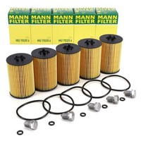 5X Mann Hu7020Z ÖLfilter + Schraube FüR VW Golf 6 7 Passat T6 A3 A4 1.6/2.0 TDI
