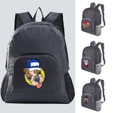 UK Folding Rucksack Backpack Bag Travel Walking Camping Office Shoulders Bag