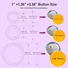 100pcs Button Maker Clear Films 10pcs Star-Patterned Badge Protective Film Bu...