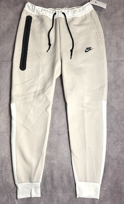 #ad Nike Men#x27;s Tech Fleece Slim Fit Jogger Sweatpants Tan White FB8002 104 $40.49
