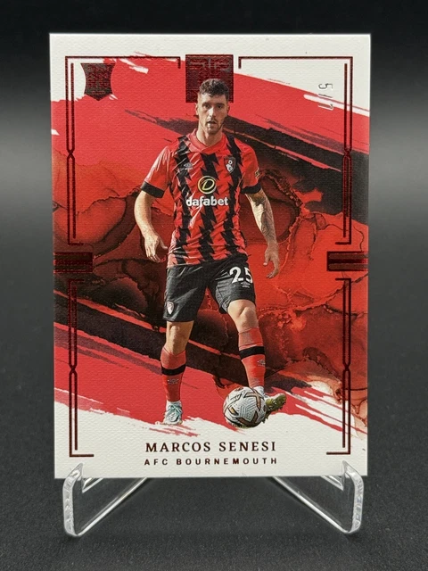 2022-23 Panini Impeccable Premier League Marcos Senesi /7 Rookie Card RC