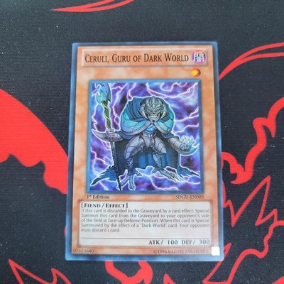 Ceruli, Guru of Dark World SDGU-EN003 Gates of the Underworld 1st Edition HP