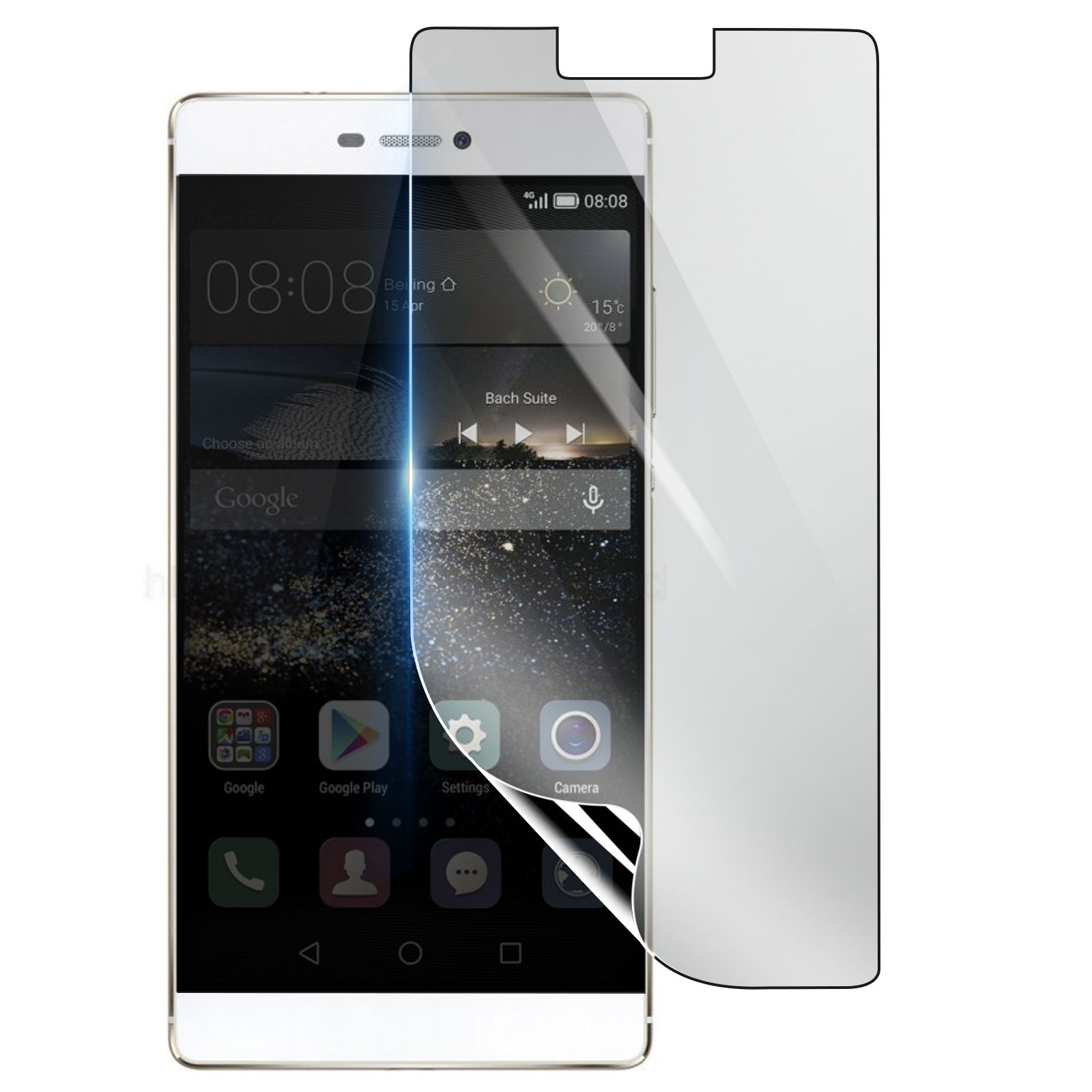 Protection écran Huawei P8 antichoc hydrogel transparent souple