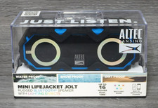 Altec Lansing Mini LifeJacket Jolt Portable Bluetooth Speaker with Lights, Black