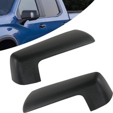 Top Half Mirror Cover Textured Black Compatible with Chevy Silverado 1500/ GMC S