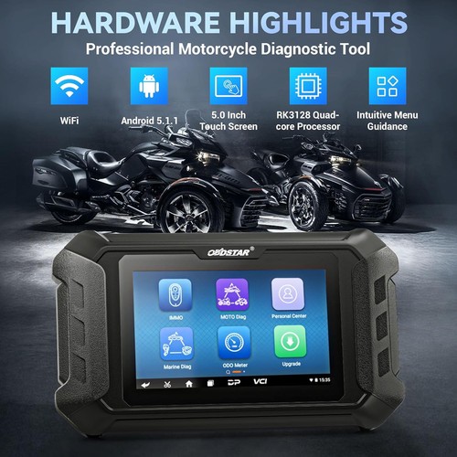 OBDSTAR iScan for BRP(Can-am) & Sea-Doo Sportboat Diagnostic Scanner Motorcycle - Picture 2 of 13