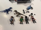 Playmobil #9433 The Explorers Enemy Airboat Raptor Dinosaurs Cage Jurassic Park — photo 1