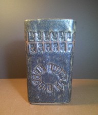 Vintage Bernard Rooke Studio Pottery " Slab " Vase