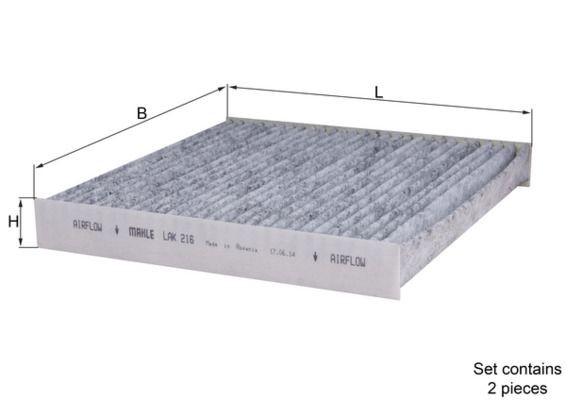 Mahle Filter, Innenraumluft LAK 216-image