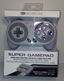 My Arcade Super Gamepad Wireless Turbo Controller SNES NES Classic Edition 
