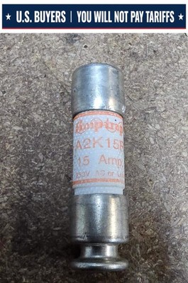 MERSEN A2K15R 15A 250V Amp-Trap RK1 Fast-Acting Fuse