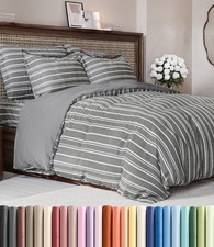 Duvet Cover Full Size Set - Extra Soft Full Duvet Cover 80" x 90" with 2 Pill...