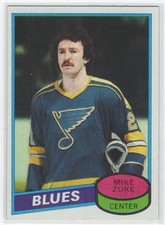 #209 1980-81 Topps Mike Zuke Rookie St. Louis Blues
