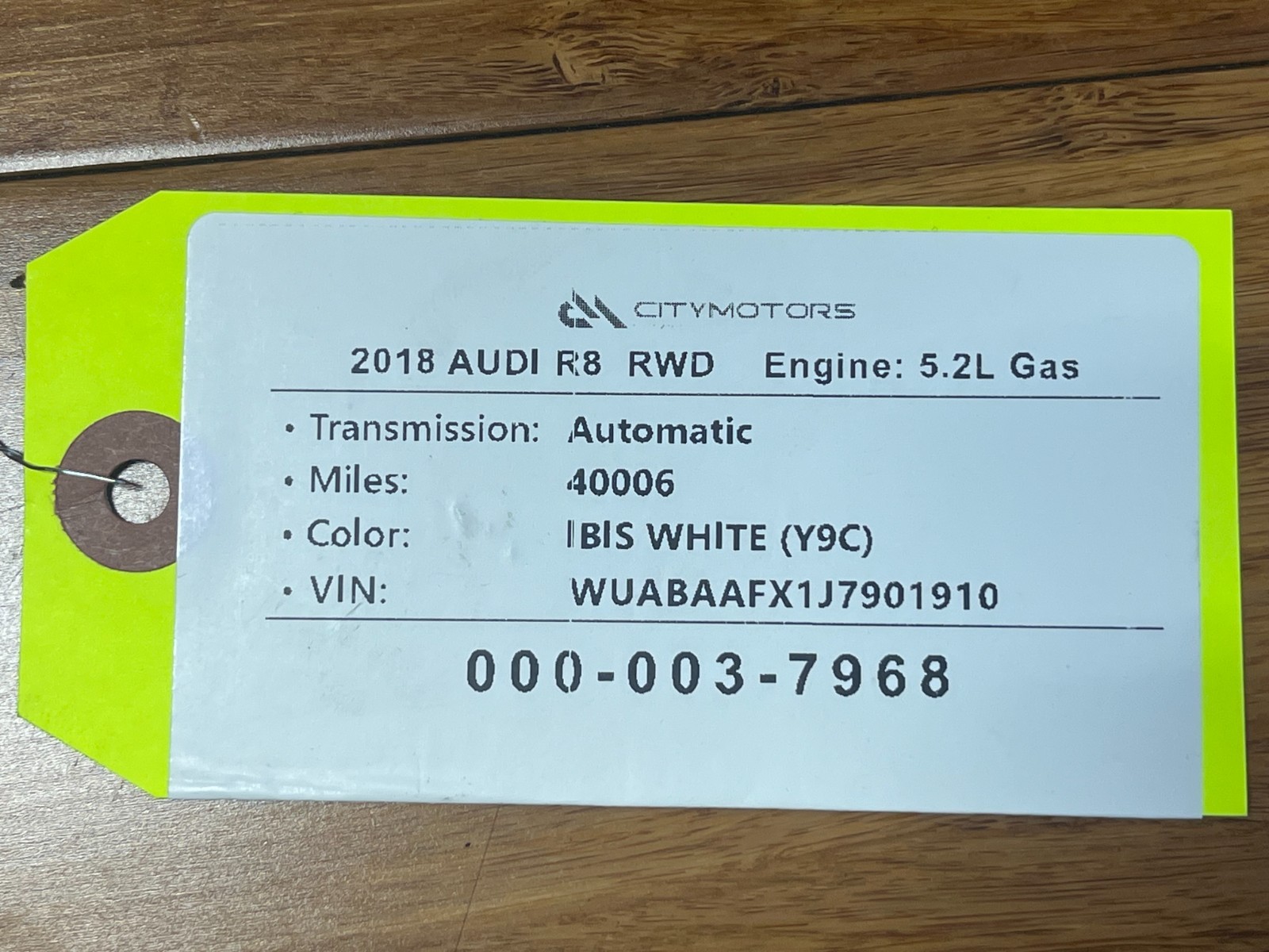 Audi R8 2016-2024 Rear Right Quarter panel