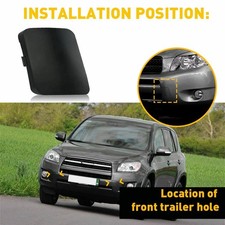2pcs Front Bumper Tow Hook Cover Fit For Toyota Rav4 2006 2007 2008 Exc 2pcs Front Bumper Tow Hook Cover Fit For Toyota Rav4 2006 2007 2008 Exc